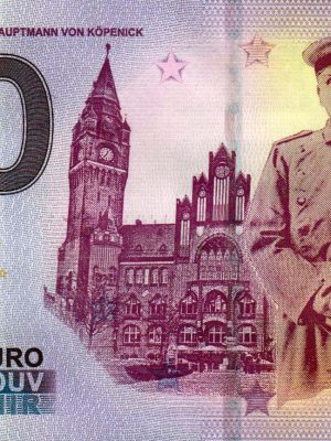 0-Euro Schein Hauptmann von Köpenick 1. Auflage